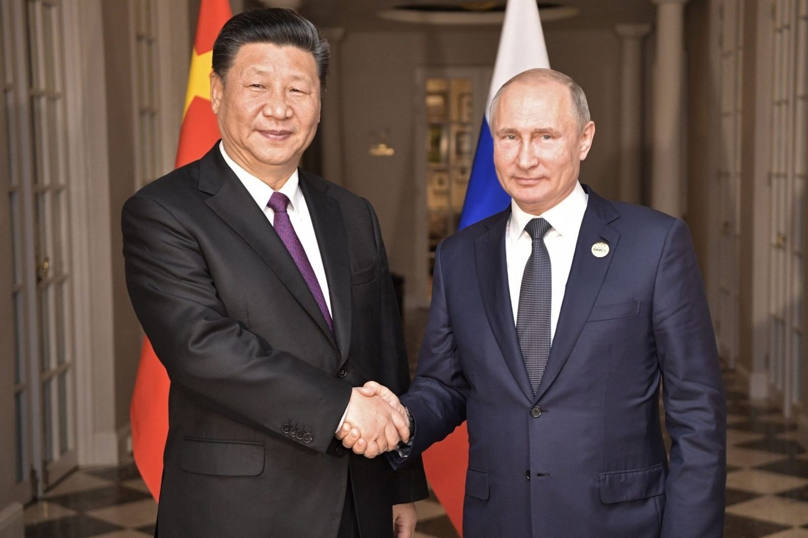 Russian,President,Vladimir,Putin,(r),Meets,With,His,Chinese,Counterpart