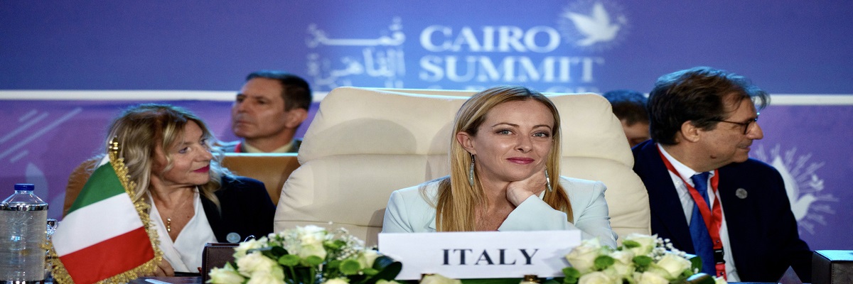 20231117095042 223.Meloni address Cairo Summit BANNER