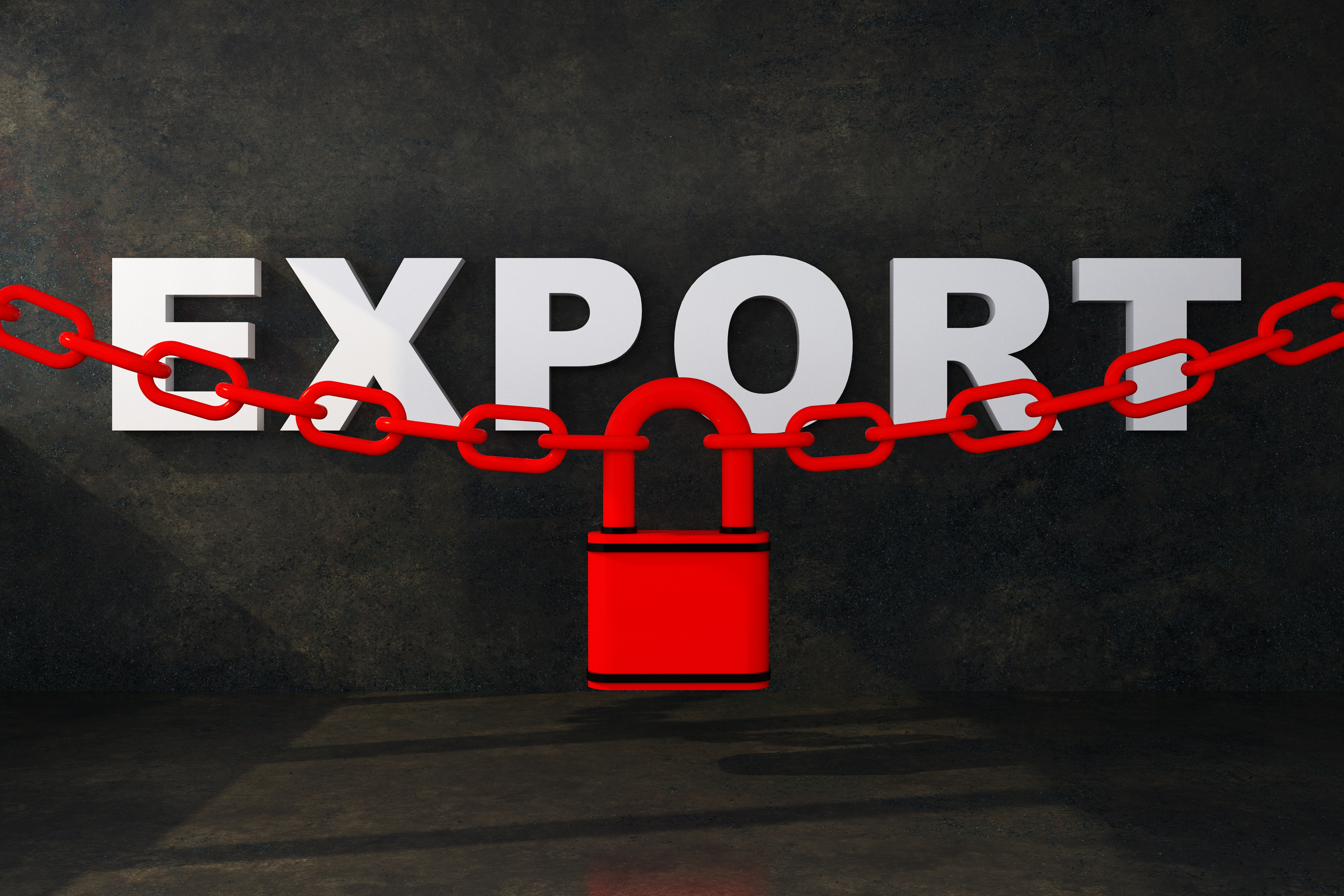 Export,Ban,Concept.,3d,Rendering