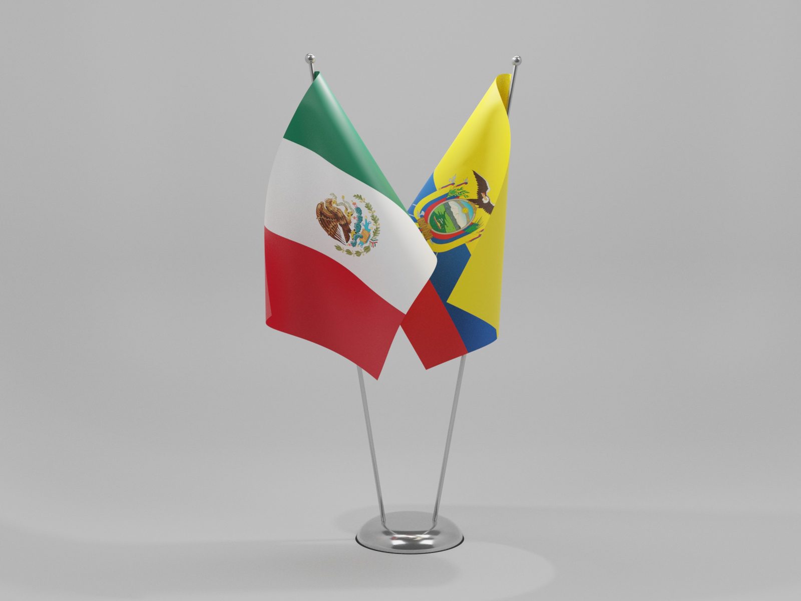 Mexico Ecuador crisis Ecuador - Mexico flags