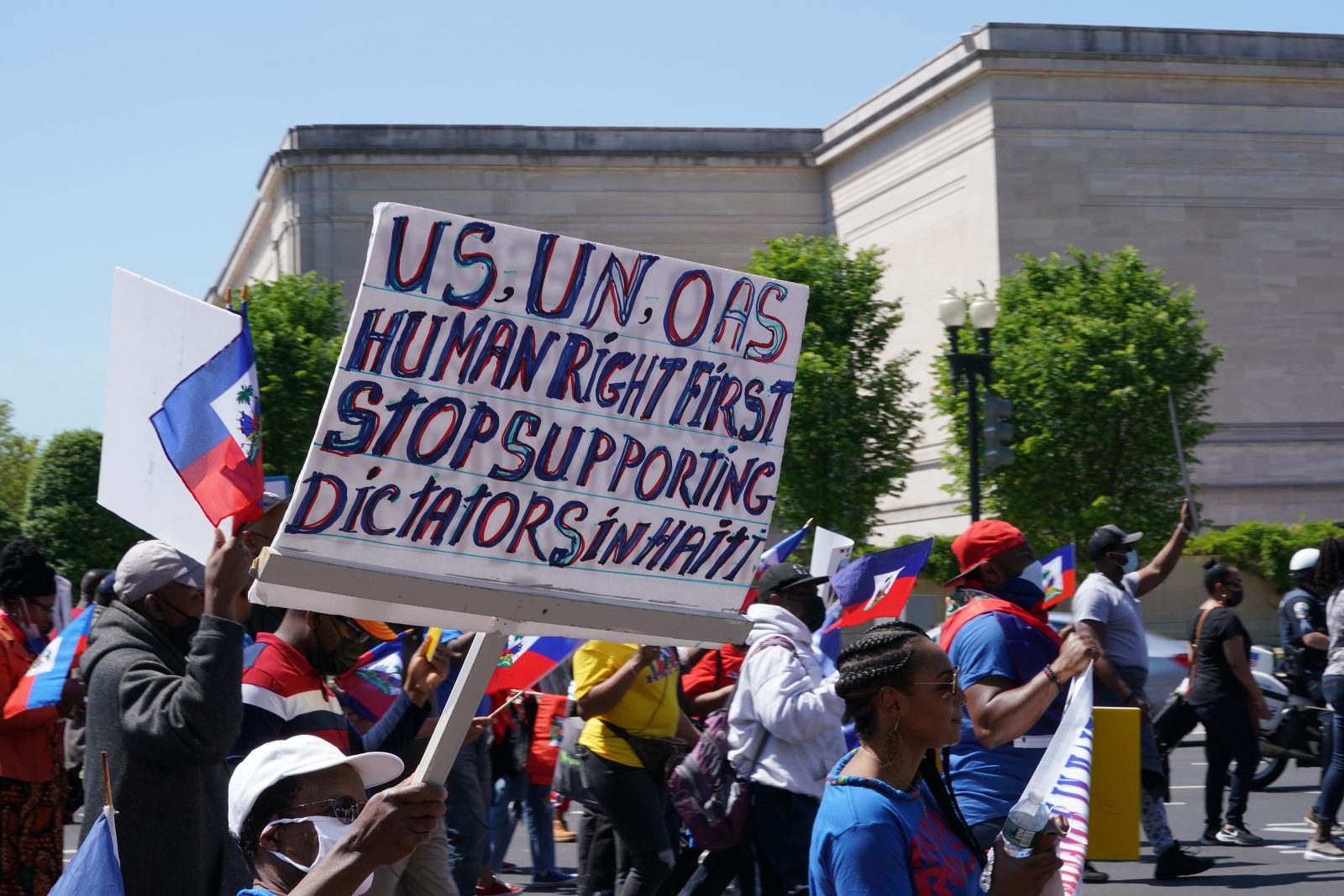 Washington,,Dc,,May,18,,2021:,Demonstrators,Marching,Along,Pennsylvania