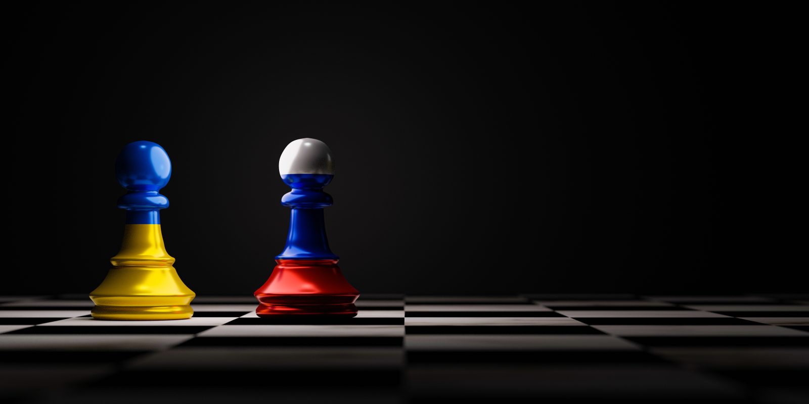 Russia Ukraine invasion Start Russia and Ukraine Chess Figures