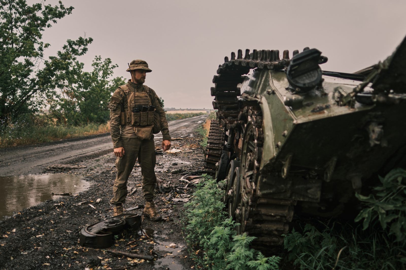 Kharkiv,Oblast,,Ukraine.,July,11,,2022.,Ukrainian,Soldier,On,The
