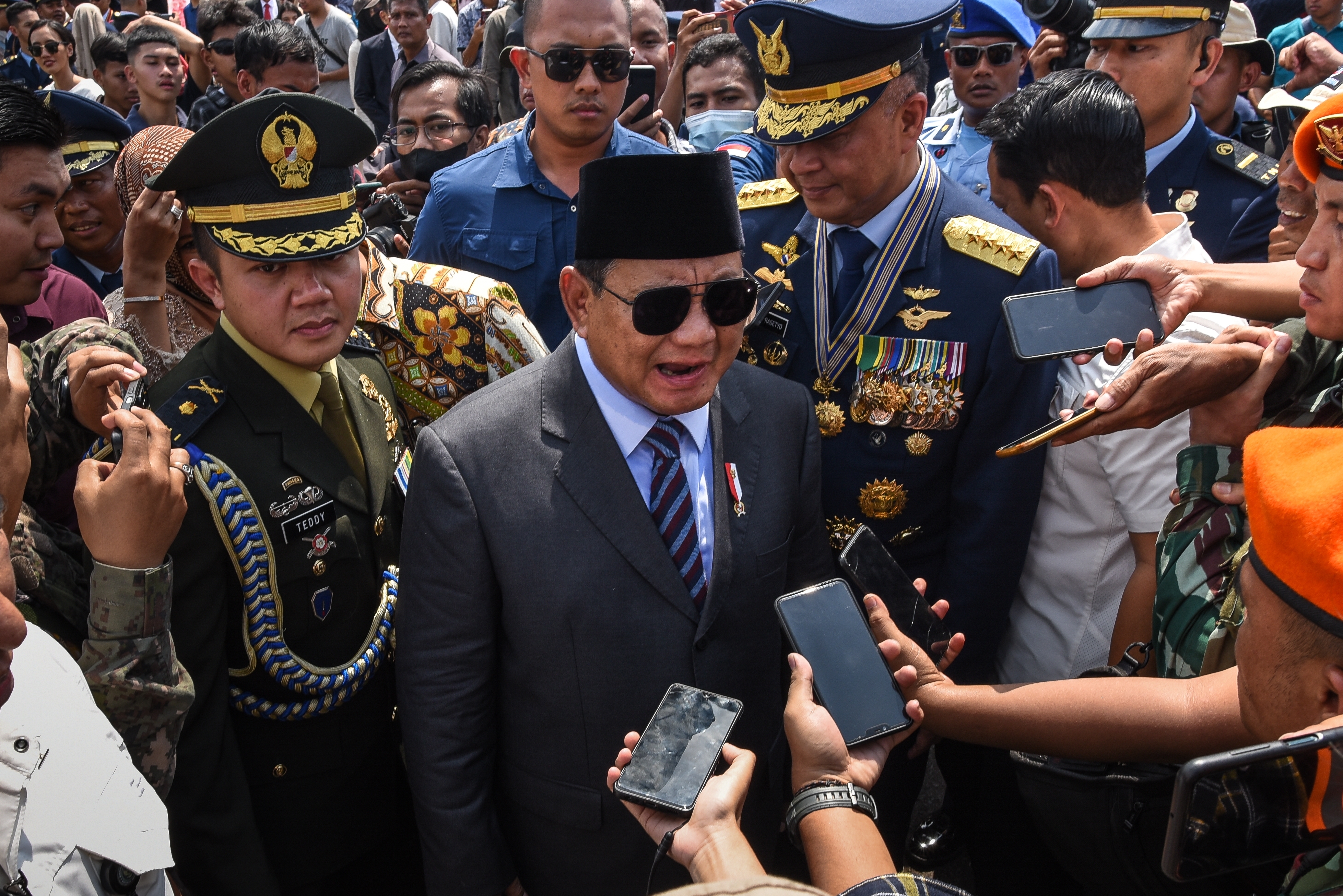 Indonesian Defence Prabowo Modernisation Jakarta Indonesia April 9 2023 Verteidigungsminister der Republik Indonesien Prabowo Subianto