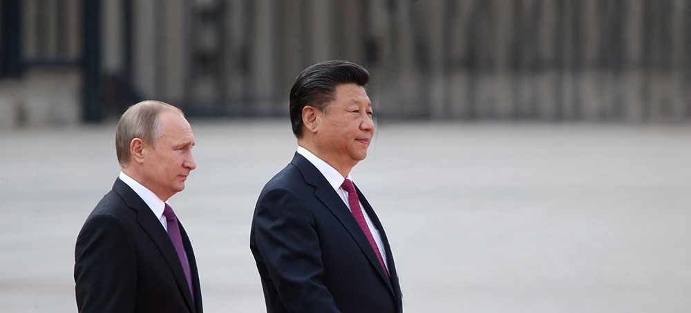 Putin Visit To China Six Reasons Russian President Vladimir Putin (L) and Chinese President Xi Jinping (R) attend the welcoming ceremony in Beijing, China, June 25, 2016