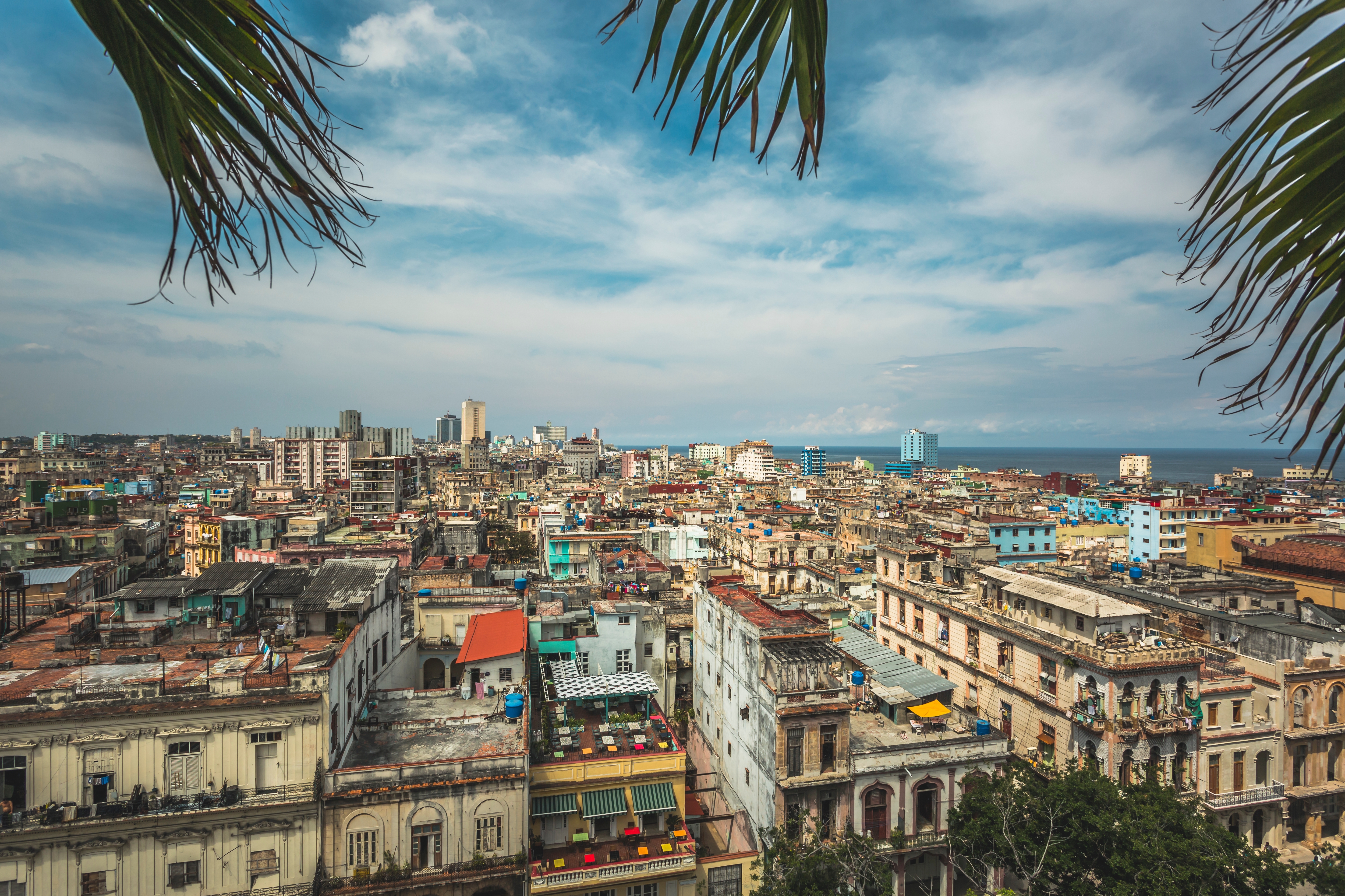 Caribbean Water Crisis. Start Skyline of La Habana, Havanna, Cuba, Carribean, Central Amerika