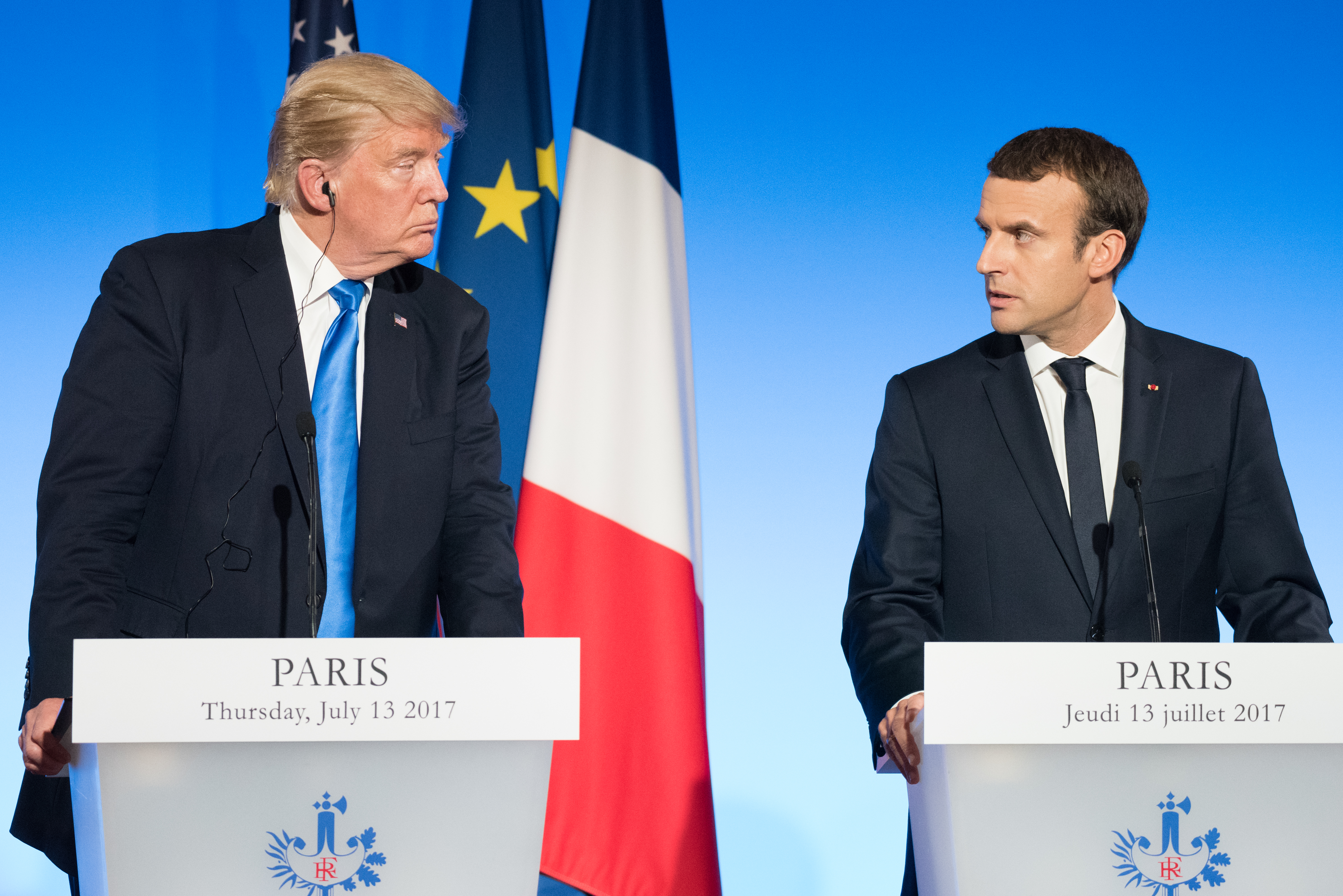 Macron and Trump