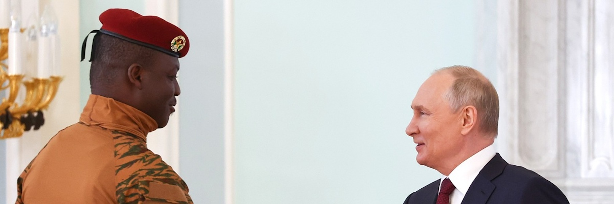 Russian Influence In Africa Start With Interim President of Burkina Faso Ibrahim Traore. Photo: Alexander Ryumin, TASS