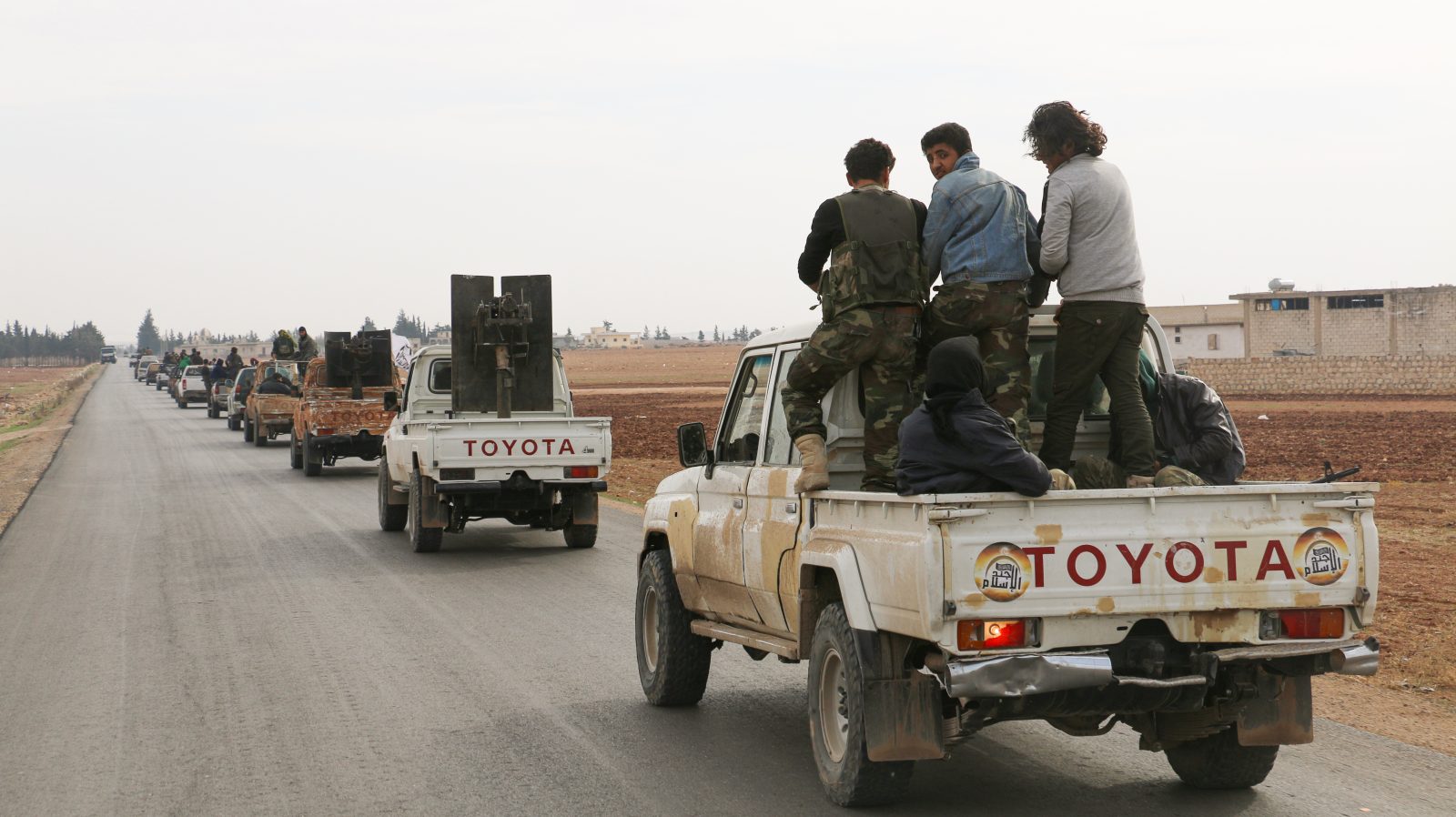 China targeted by the Turkestan Islamic Party Start Aleppo, Syria 12 Mar 2016 Military vehicles of the Free Syrian Army heading to fight ISIS