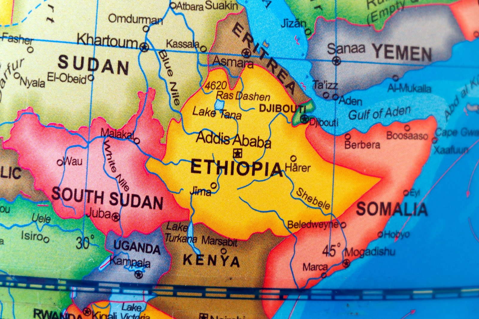 Ethiopia Somalia Tensions Start world map of ethiopia and bordering countries sudan kenya somalia and eritrea