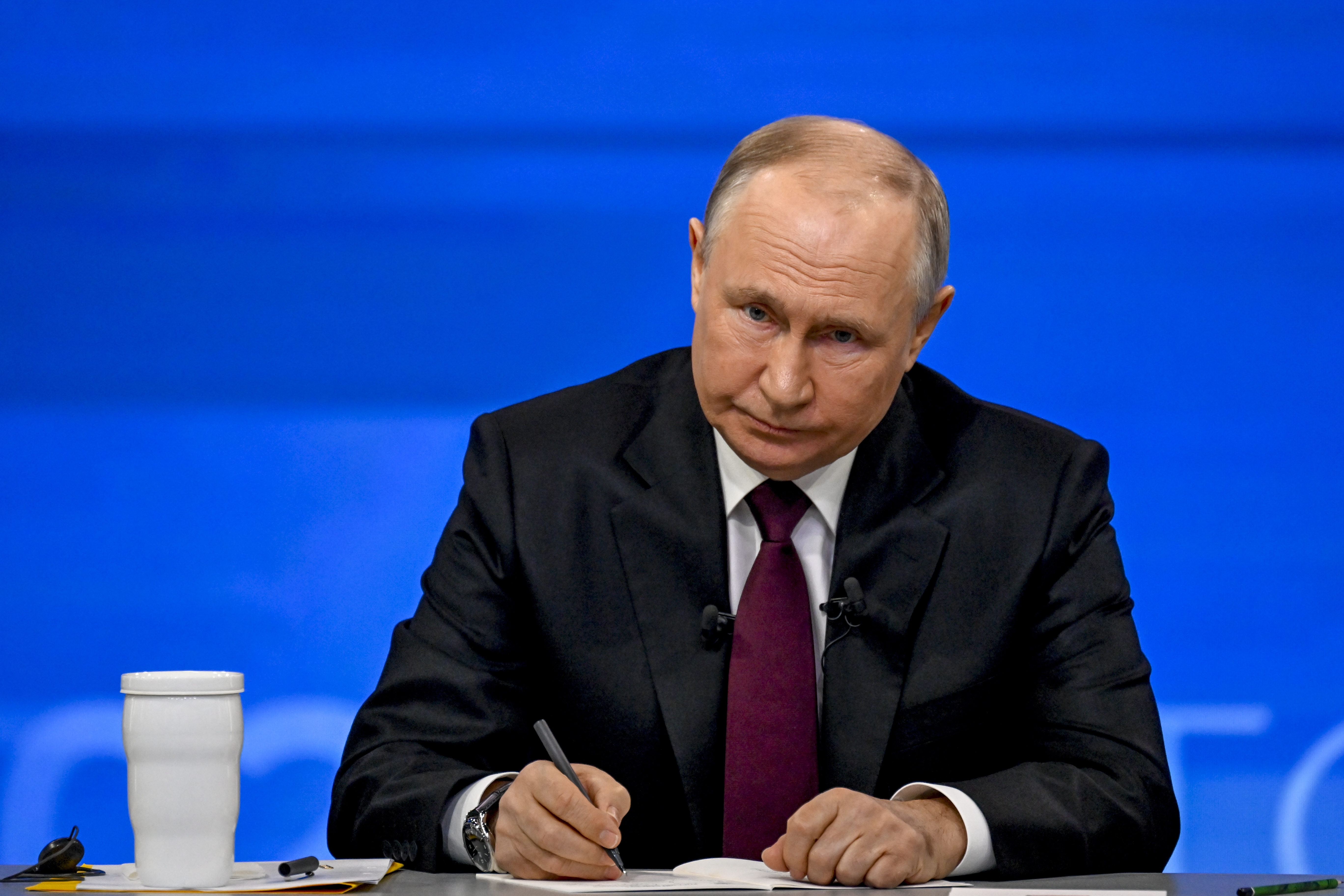 Russia shrinking global reach as Putin speaks during press conference