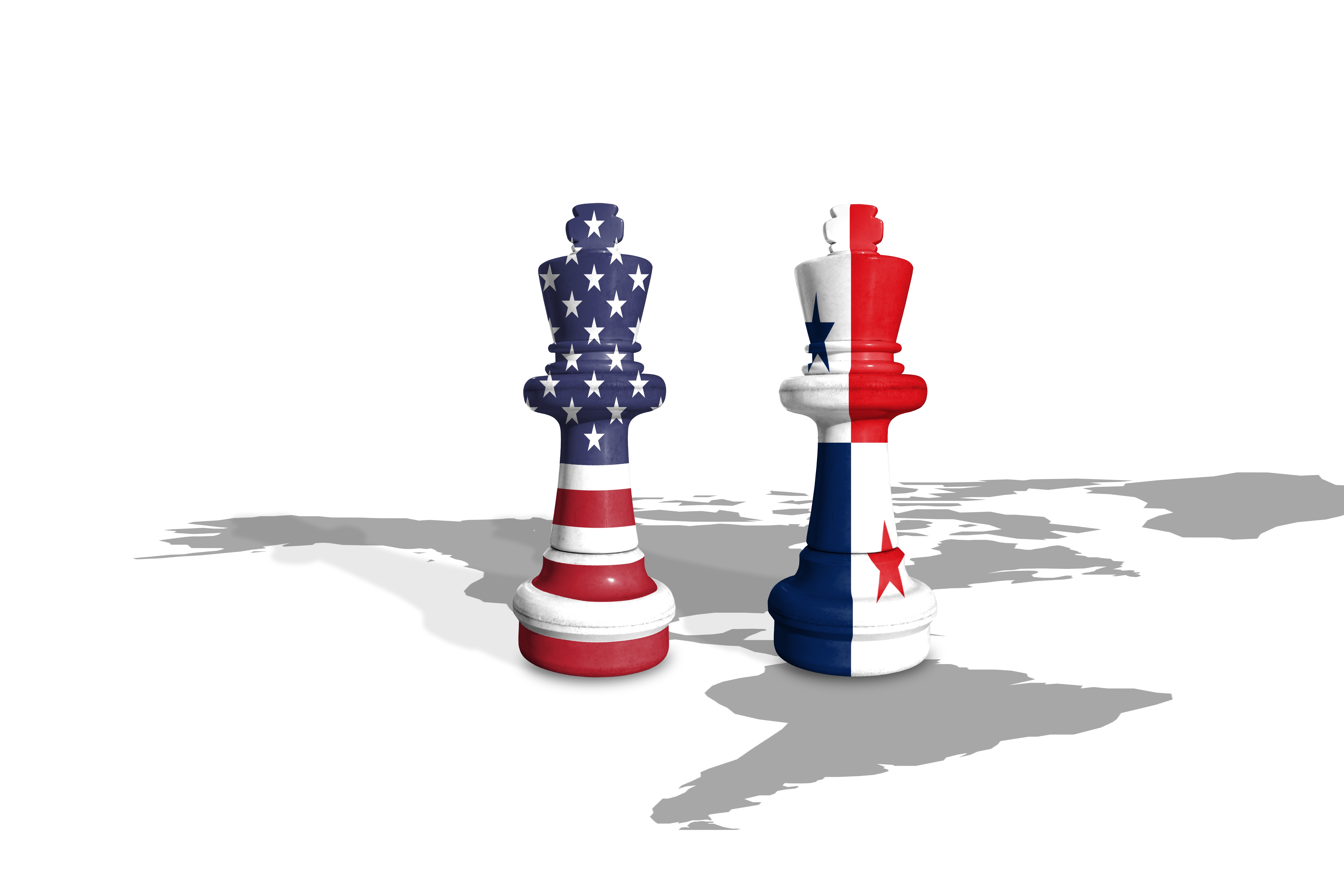 US strategy Latin America shown through chess with US and Panama flags