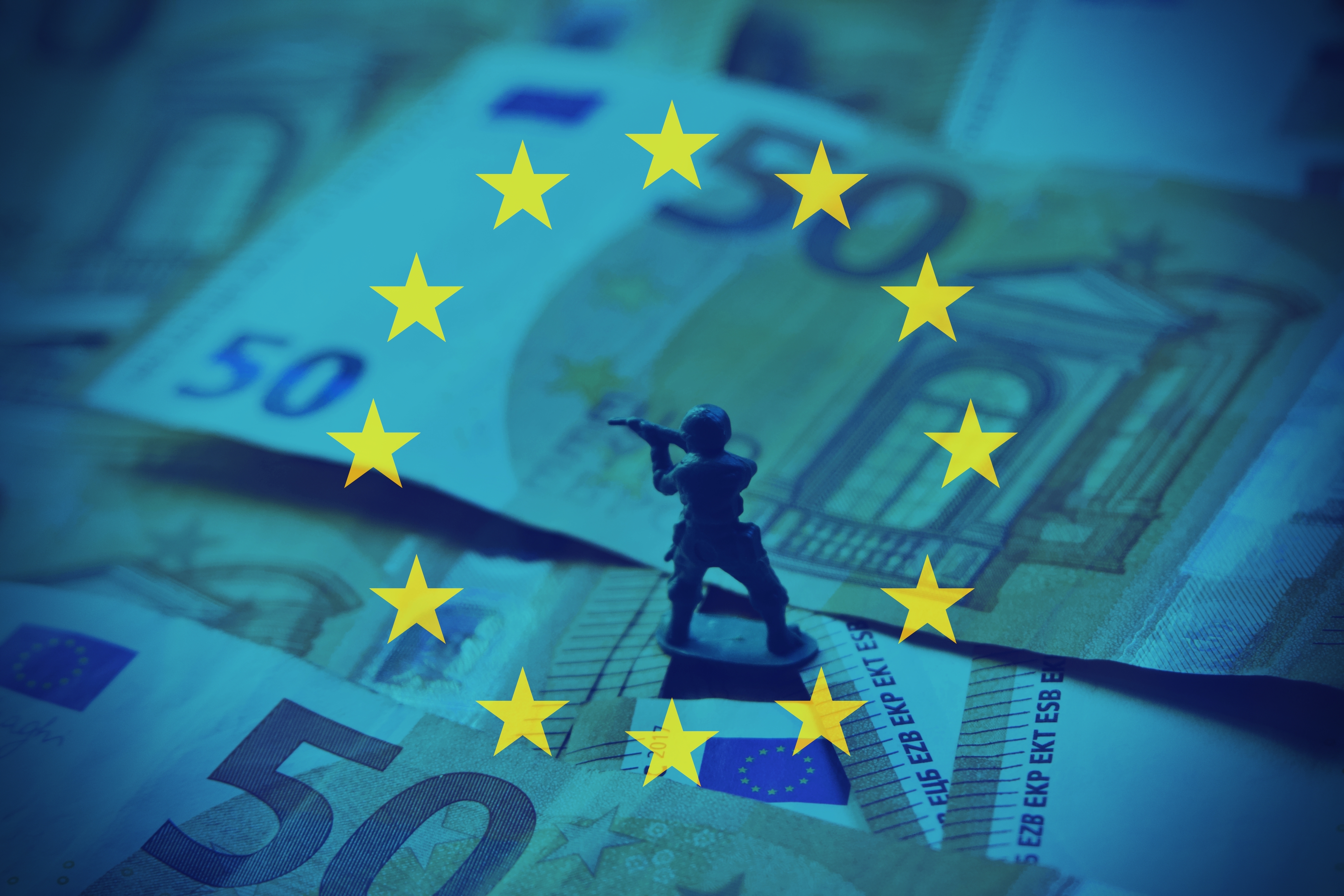 rearm europe plan and EU defense funding concept with sovereignty