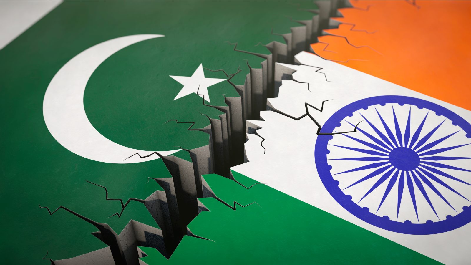 India Pakistan ceasefire and escalation visualized with 3D illustration of rising war tensions between two nuclear rivals amid shifting regional norms