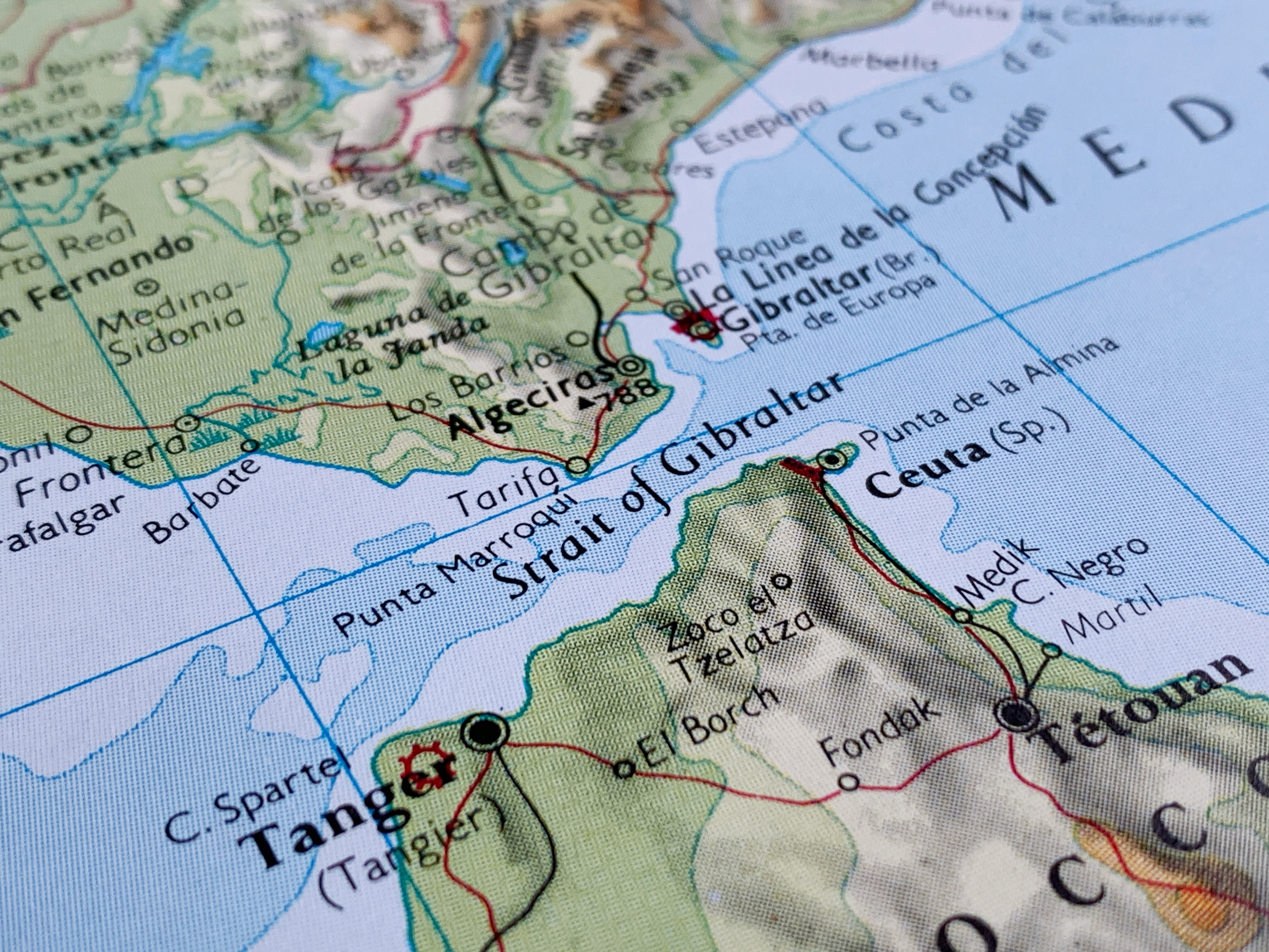 Gibraltar Spain border deal map showing Strait of Gibraltar and regional implications
