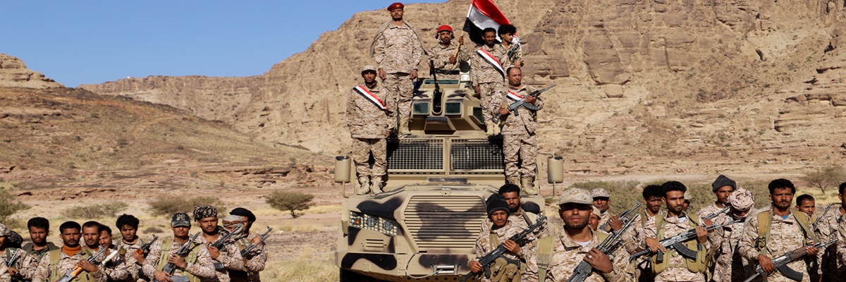 Trump Tehran Yemen trap shown with military leaders visiting frontlines in Saada axis