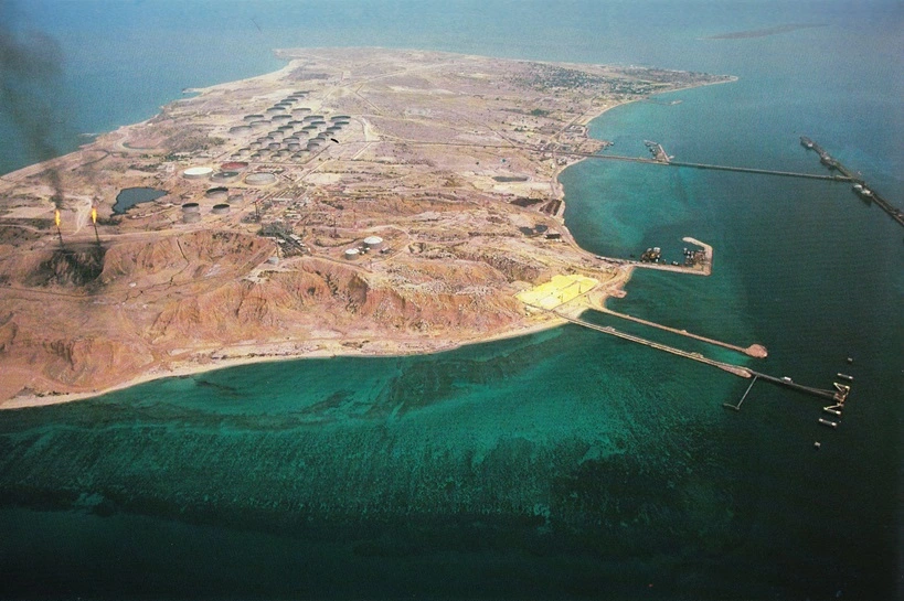 Khark island, Iran (1973). See page for author, Public domain, via Wikimedia Commons