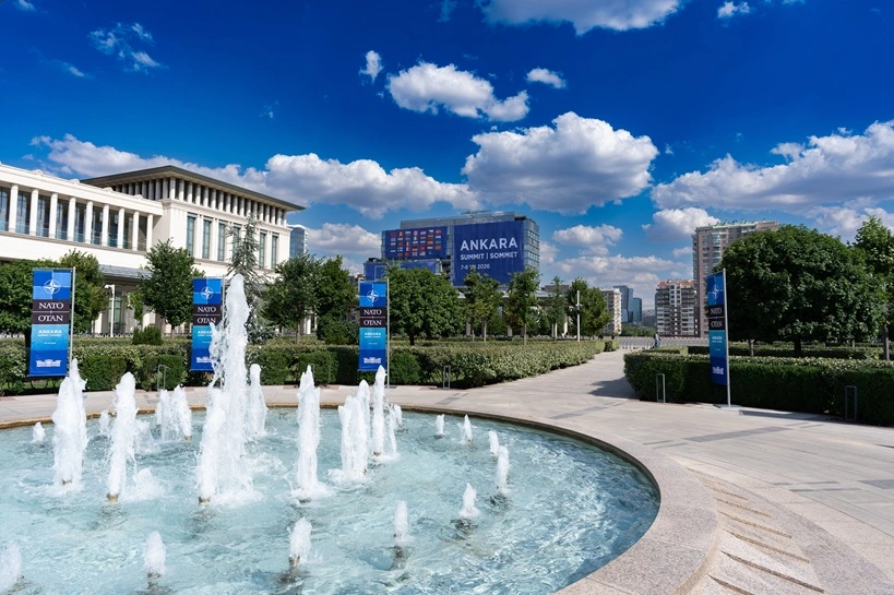 Ankara Turkey 8 July 2026.The venue of the NATO Summit in Ankara, Turkey, held on July 7, 8. The location hosted heads of state, government officials, diplomats, and international delegations for high-level discussions on collective defence, regional stability, international security, and cooperation among NATO member countries. Source: Shutterstock